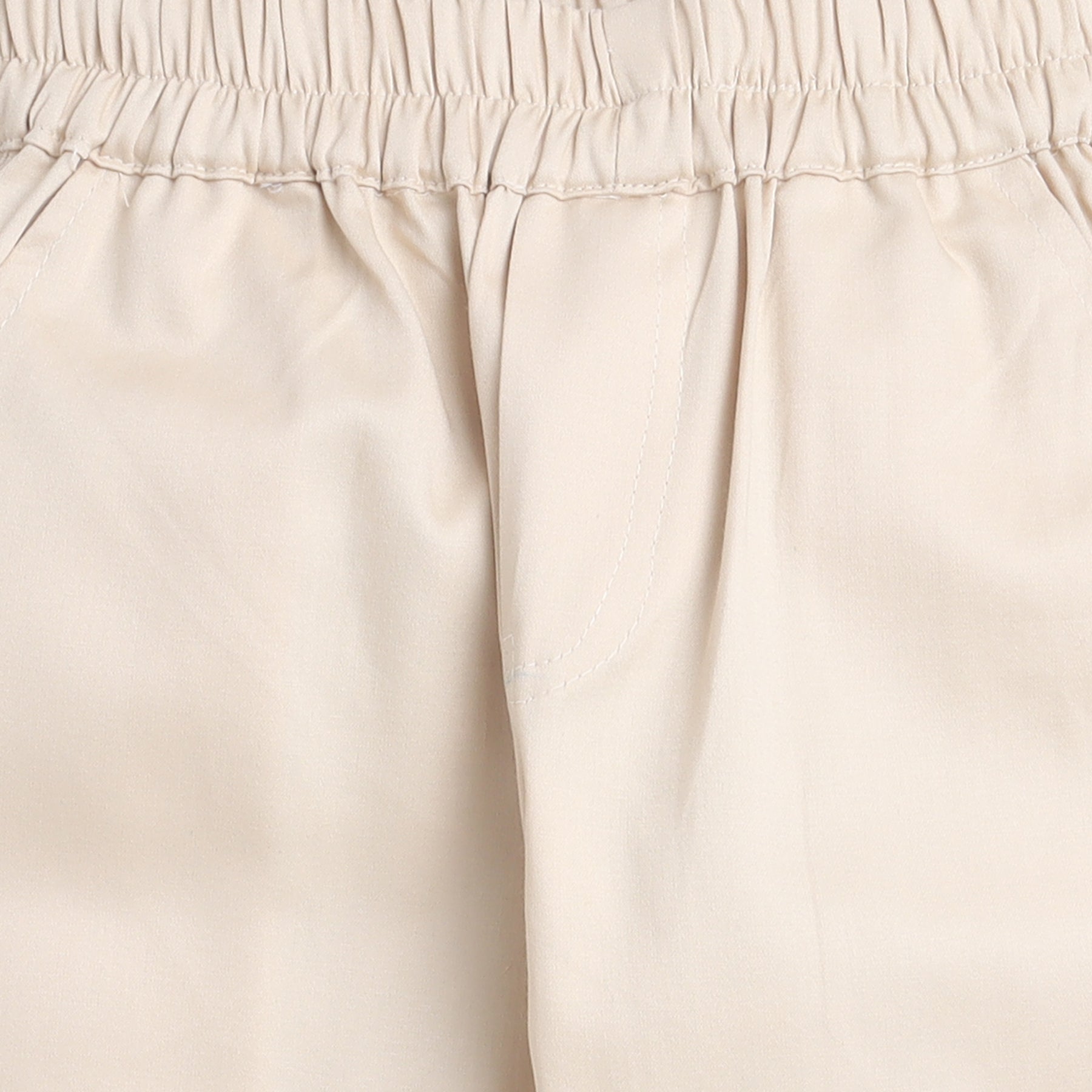 BAATCHEET COTTON FULL LENGHT SIDE POCKET  PANT  - BEIGE