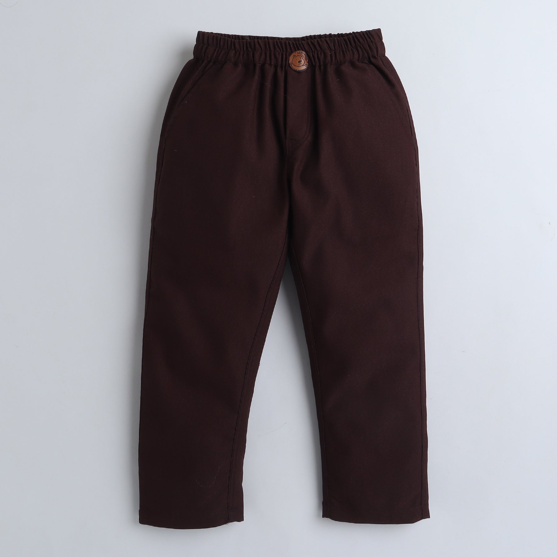 BAATCHEET Cotton Full Lenght Solid Jogger   - Brown