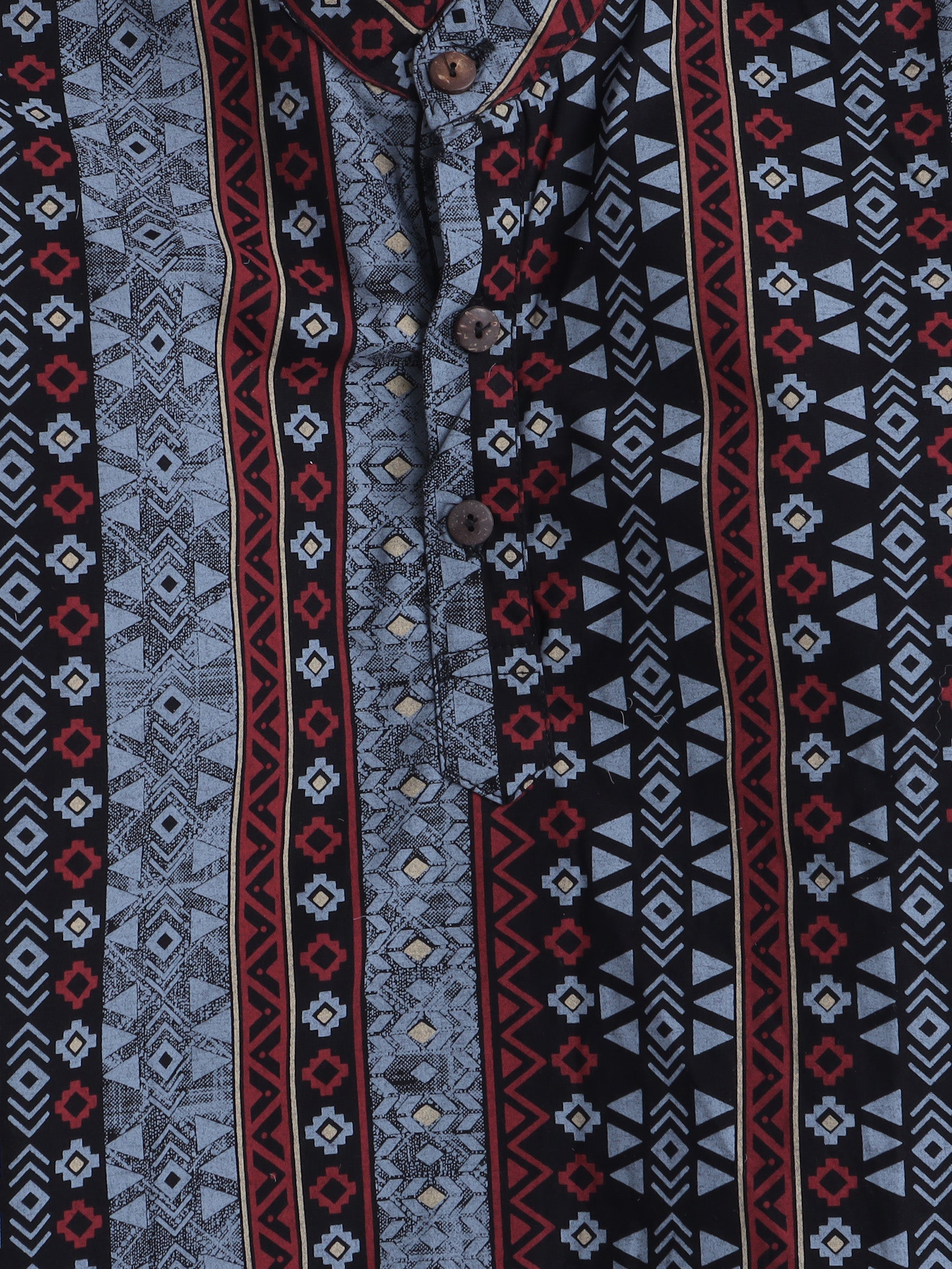 BAATCHEET COTTON FULL SLLEVES  PRINTED KURTA WITH PANT  - BLACK