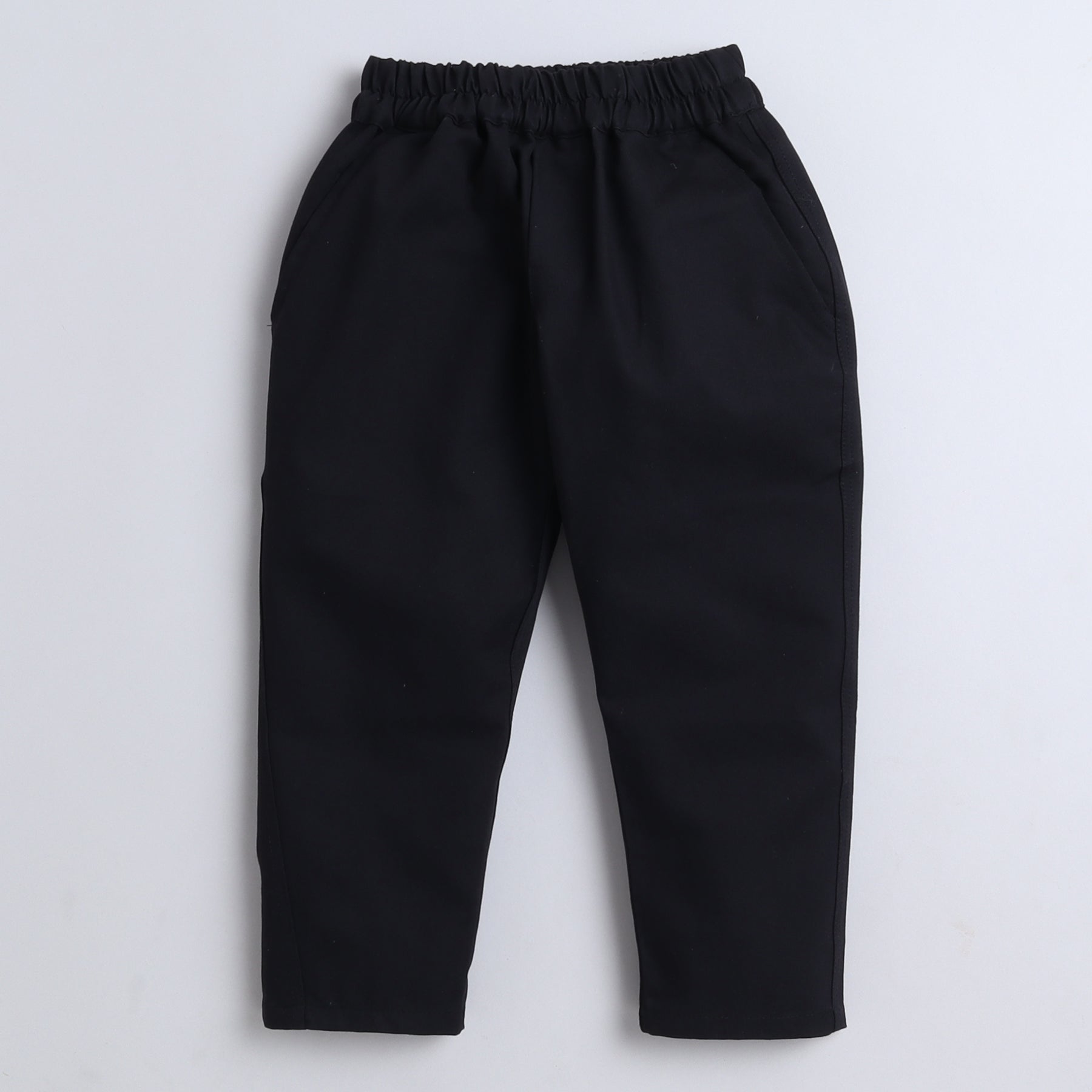 BAATCHEET COTTON FULL LENGHT SIDE POCKET  PANT  - BLACK