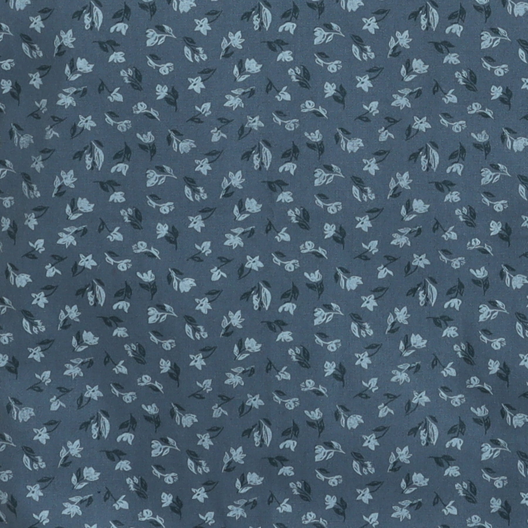 BAATCHEET Cottton Woven Half Sleeves Blossom Printed Shirt  - Blue