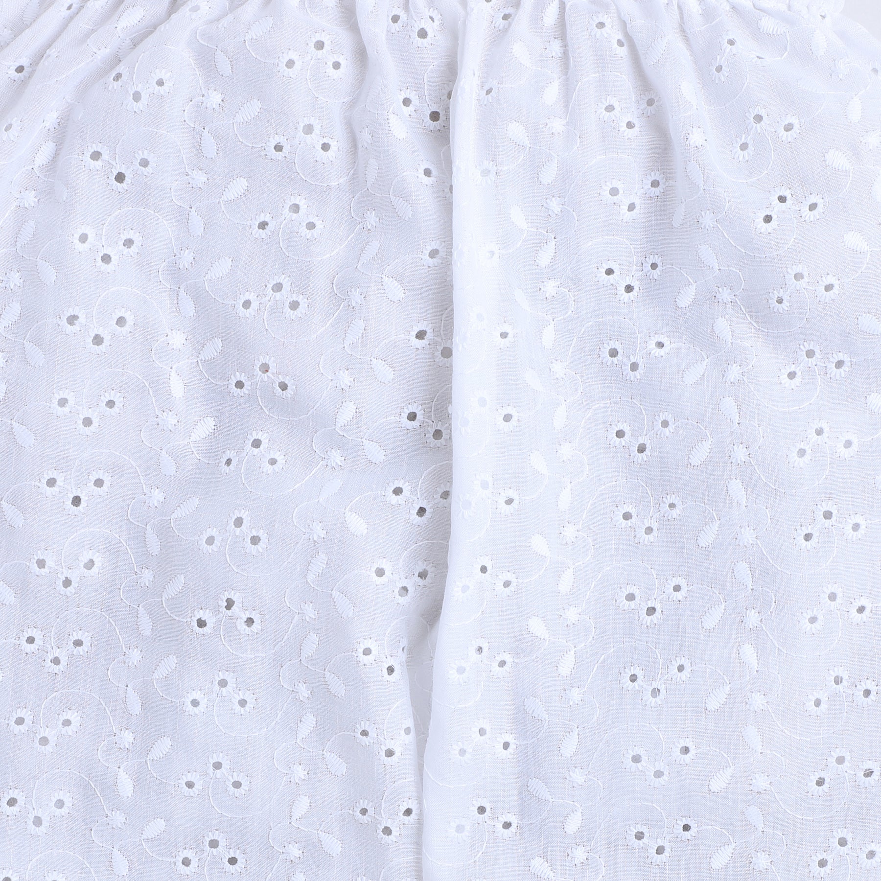 BAATCHEET Cotton HakobaThree Fourth Sleeves Blossom Printed Peter Pan Collar Top And Pant- Brown