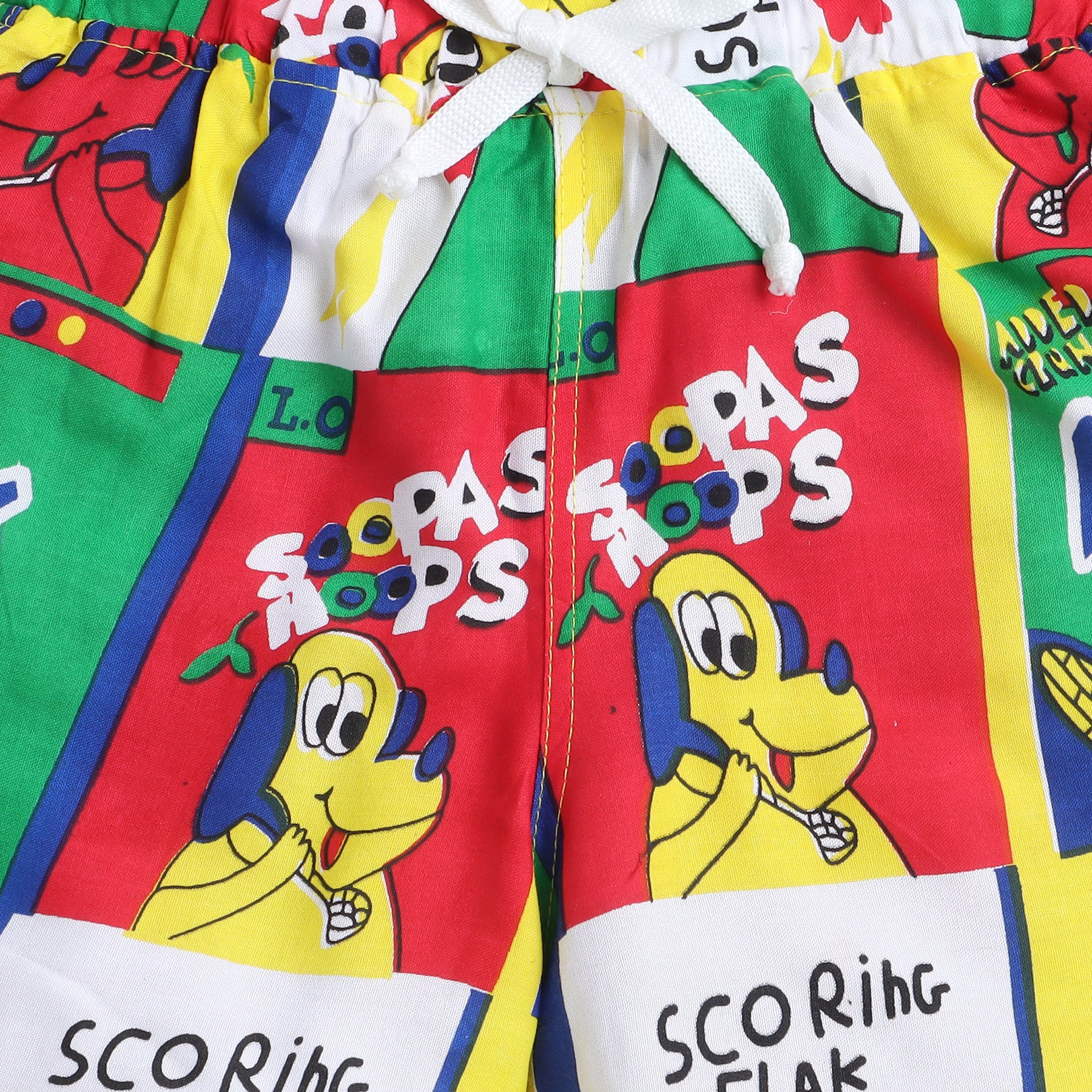 BAATCHEET Cottton Woven Half Sleeves Cartoon Printed  Shirt With Shorts Set - Multi