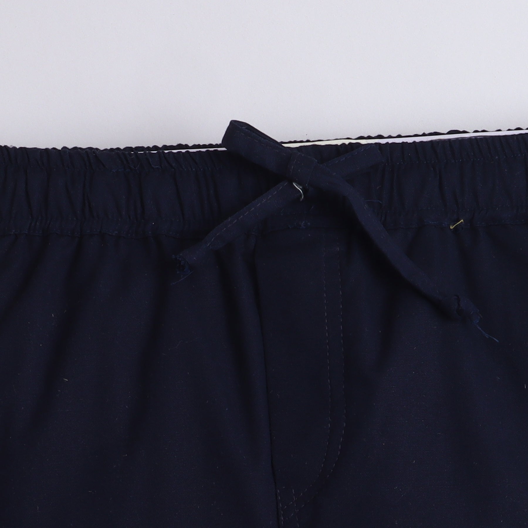 BAATCHEET Cotton Full Length Both Side Pocket with Evil Eye Button Jogger  - Navy