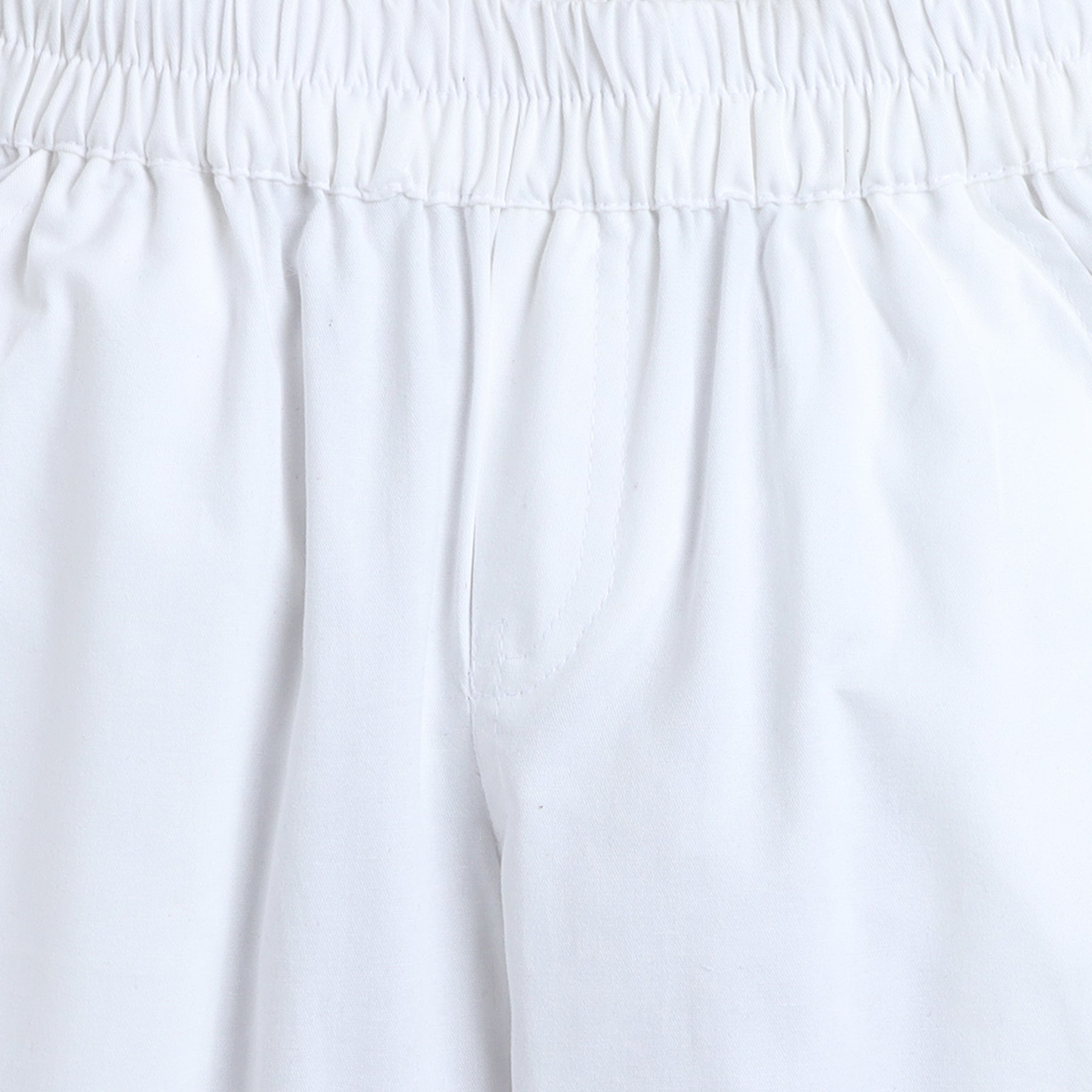 BAATCHEET COTTON FULL LENGHT SIDE POCKET  PANT  - WHITE